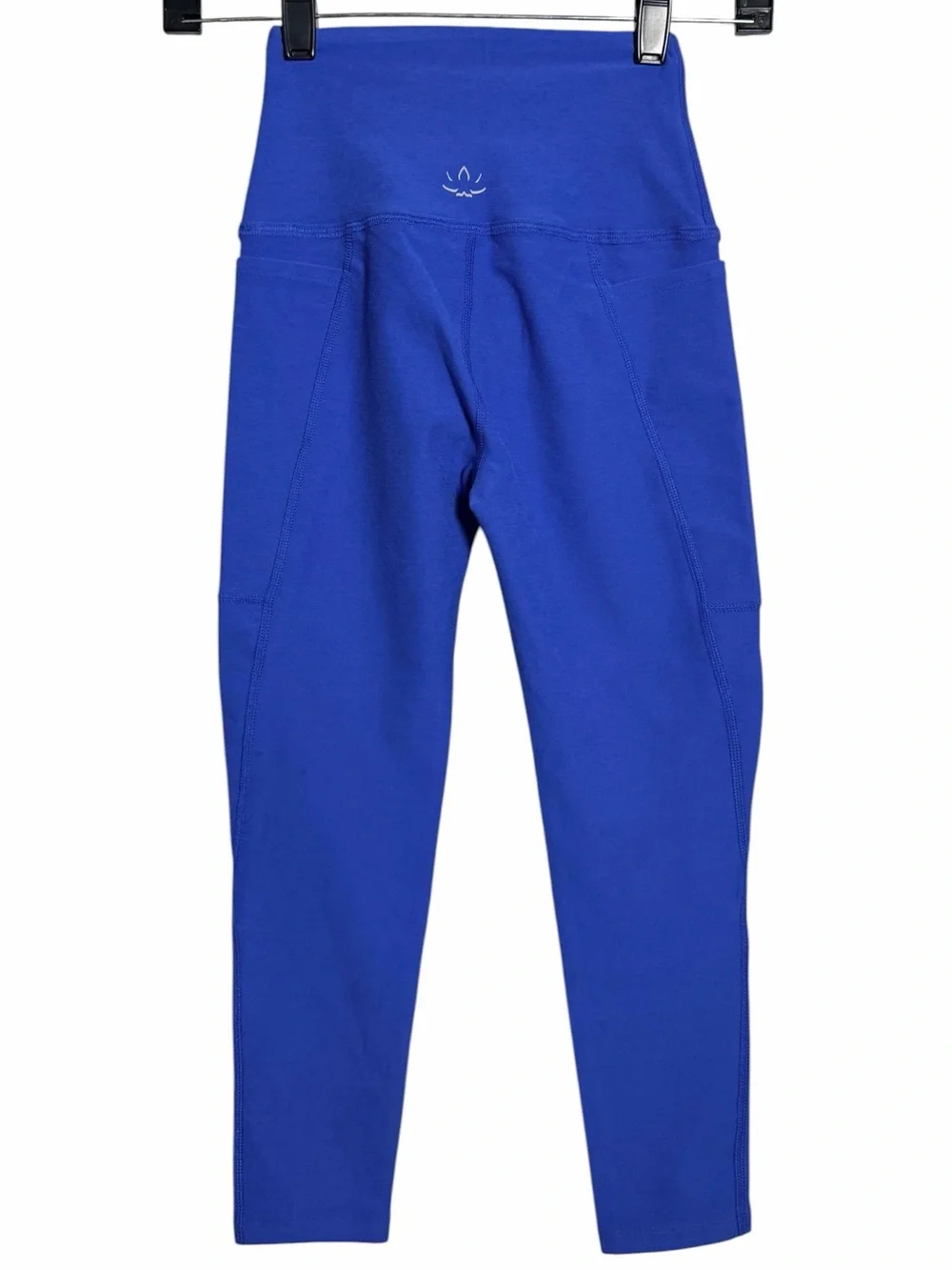 Beyond Yoga Cobalt Blue High Waisted Leggings XS Cropped Side Pocket Athleisure